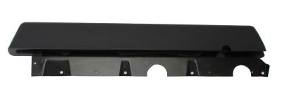 PARTITION PAD KIT, BEHIND FRONT SEATS, 4 PIECE BLACK GRAIN WITH HARDWARE, BUS 1968-1970 - Image 2