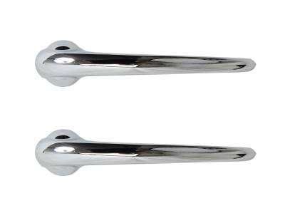 DOOR HANDLE, INSIDE, CHROME HIGH QUALITY SET OF 2, BUG 1946-66, BUS 1950-60, GHIA 1956-64 - Image 1