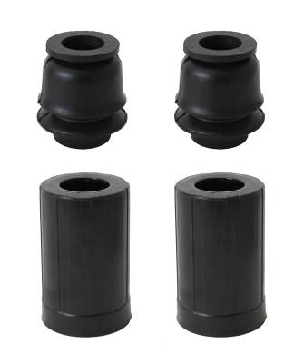 FRONT STRUT STOPS AND PLASTIC COVERS, SET OF 4, SUPER BEETLE 1971-73 1/2 (up to chassis # 1333003655) - Image 1