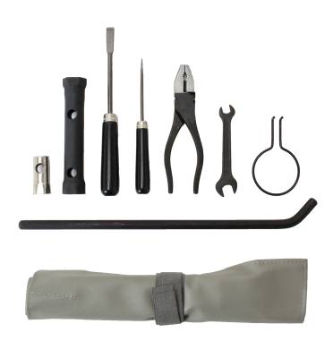 Trunk Compartment - Parts & Hardware/In Trunk - TOOL KIT, INCLUDES ALL TOOLS AND GREY VINYL BAG (OEM Style Just as They Came From The Factory in the 1950's & 60's)