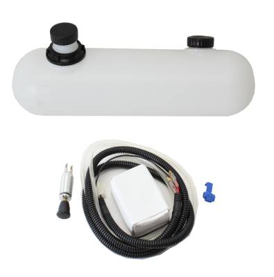 Exterior - Windshields, Glass & Wiper Parts - WASHER BOTTLE KIT, INCLUDES BOTTLE, TUBING & DASH SWITCH, BUS 1968-79