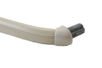 GRAB HANDLE, FULL MIDDLE BACK SEAT, IVORY, BUS 1964-67 (1 Short & 1 Long Handle) - Image 3