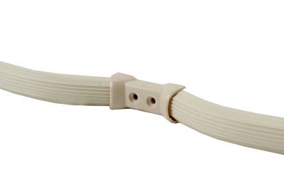 GRAB HANDLE, FULL MIDDLE BACK SEAT, IVORY, BUS 1964-67 (1 Short & 1 Long Handle) - Image 2