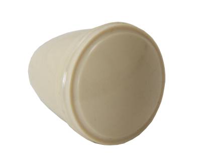 KNOB, 5MM IVORY, LIGHT & ASHTRAY WITH BRASS INSERT, BUG 52-67, BUS 50-66, GHIA 56-66, TYPE 3 66-67 *MADE IN USA BY WCM* - Image 1