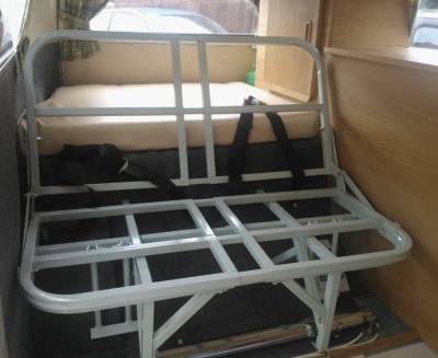 ROCK N' ROLL BED KIT, TURN YOUR REAR SEAT INTO A FOLD OUT BED, FITS BUS 1955-79 - Image 1