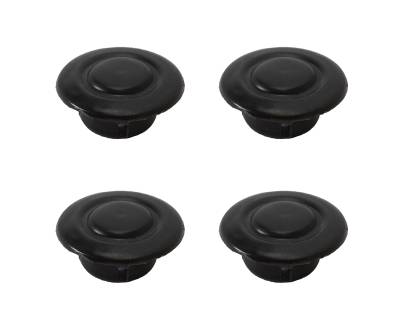 DOOR HINGE PLUGS, BLACK, SET OF 4, ORIGINAL VW GERMAN, THING 1973-74 - Image 1