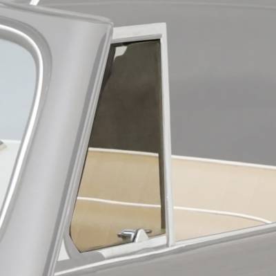 GLASS, VENT WING LEFT OR RIGHT, BUG CONV. 1950-64