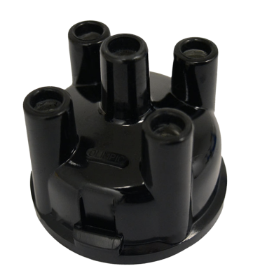 DISTRIBUTOR CAP, BLACK FOR 009 DISTRIBUTOR, VW MODELS 1949-84