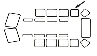 SEAL, SIDE FIXED WINDOW, ALL BUSES 1950-67 *MADE IN USA BY WCM*