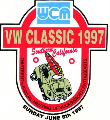 STICKER, 1997 VW CLASSIC (Limited Stock)