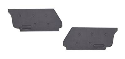 KICK PANELS, REAR SEAT, DARK  GREY VINYL, BUG CONV. 1960-64 (Last Pair)